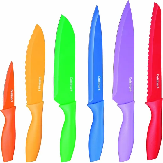 Set De Cuchillo De Colores Cuisinart 12pzs