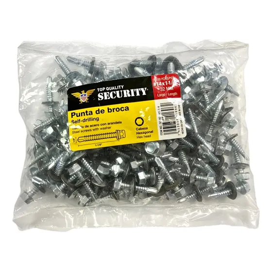 Tornillo Autotaladrante 14x1-1/4'' Security