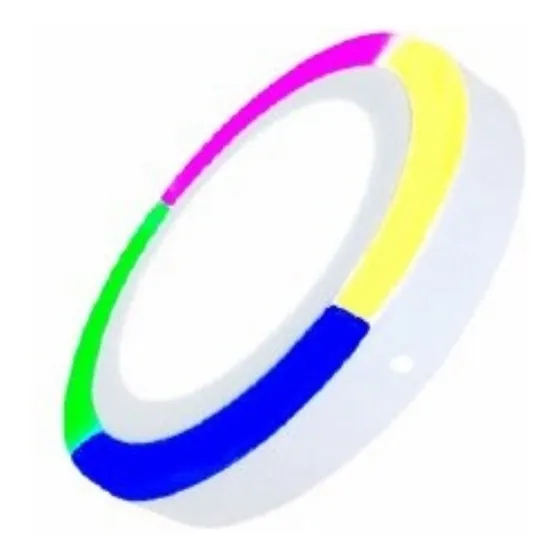 Lampara Led Multicolor Redonda Superficial 19.6cm-3.3cm 24w