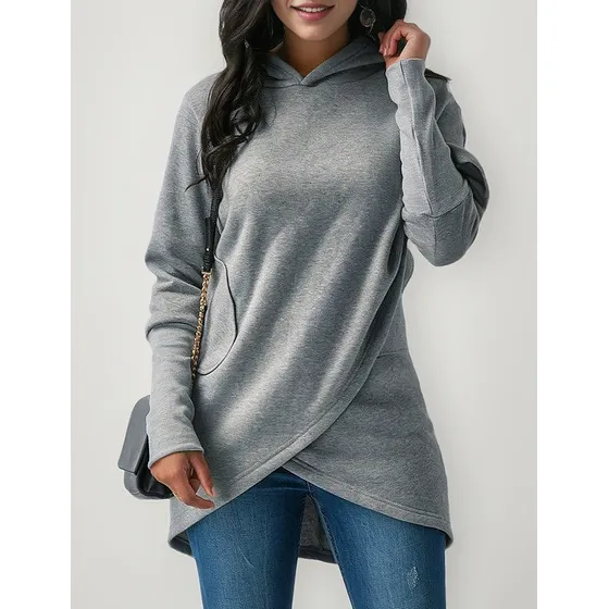 Sutiã Casual De Moda Dama Cruzada Con Capucha