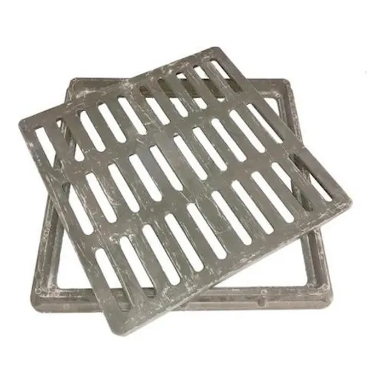 Tapa Camara C/marco 20x20 Resina Con Rejilla Soporta 300 Kgs