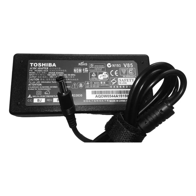 Cargador Pa Toshiba 19v 3.42a L745 C645 L845 L745 C600 A205