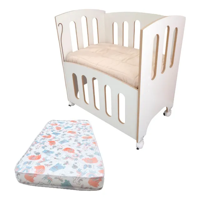 Cuna Bebekids Colecho Altura Regulable Colchon Y Ruedas