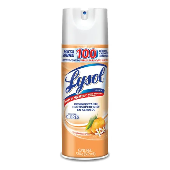 Lysol Desinfectante De Ambiente Y Superficie Citrico 538 Gr