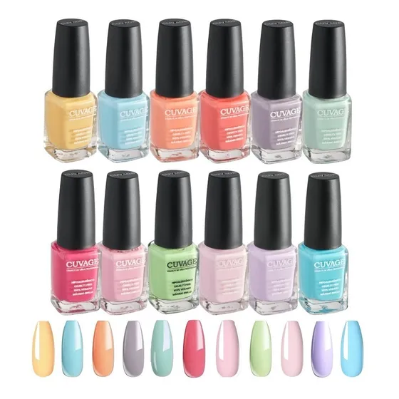 Esmaltes Tradicional Pasteles X 12 - Esmalte Comun Pastel 