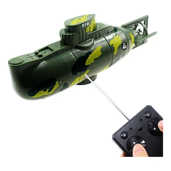 Submarino Rc Tipmant Militar Verde Control Remoto 14.5 Cm