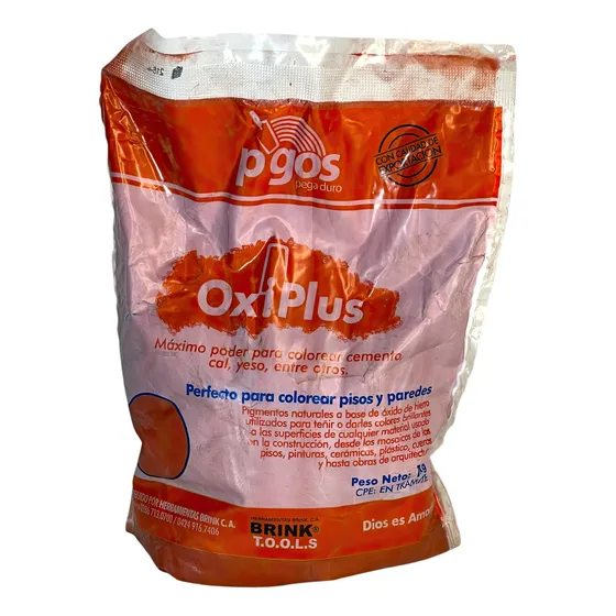 Oxido Para Colorear Pisos Color Rojo 1kg Oxiplus