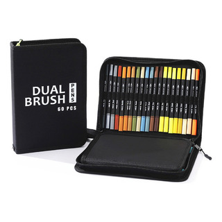 60* Conjunto De Pincéis De Ponta Dupla Para Colorir E Pintar 60* Conjunto De Pincéis De Ponta Dupla Para Colorir E Pintar