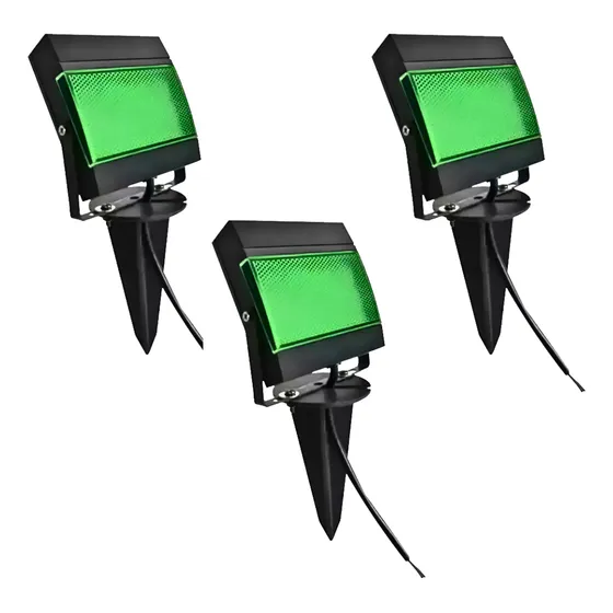 Pack De 3 Pincho Estaca Potente Luz De Jardín Led 7.5w 220v