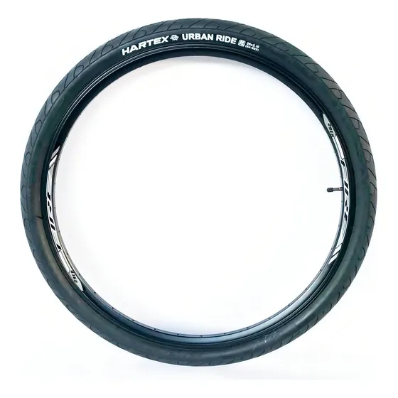 Cubierta Bicicleta Hartex Urban Ride Rodado 29 X 2.10 Slick Color Negro