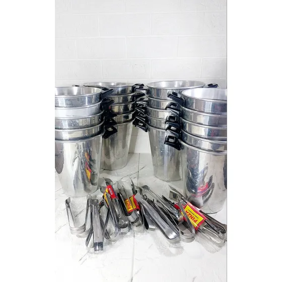 Hieleras Acero Inoxidable + Pinzas