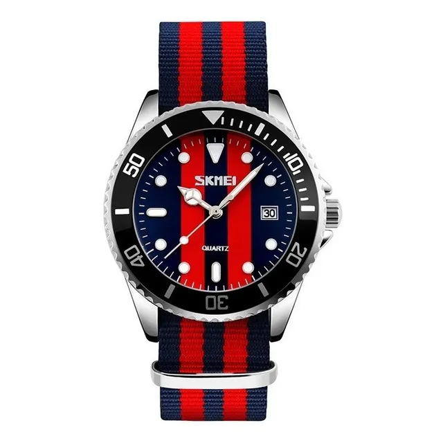Reloj Analogico Casual Unisex  Skmei 9133 Correa Nylon Mdb