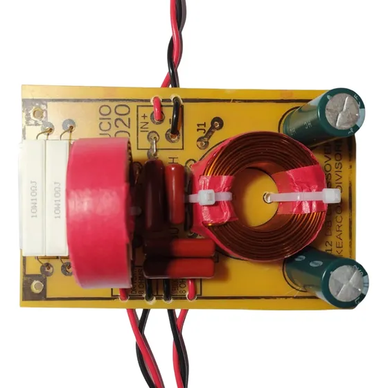 Kit 2 Divisor Frequencia Crossover 2 Via Mediograve,titanio