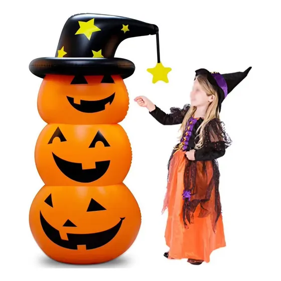 Hermosa Calabaza Decorativa Inflable For Jardín.