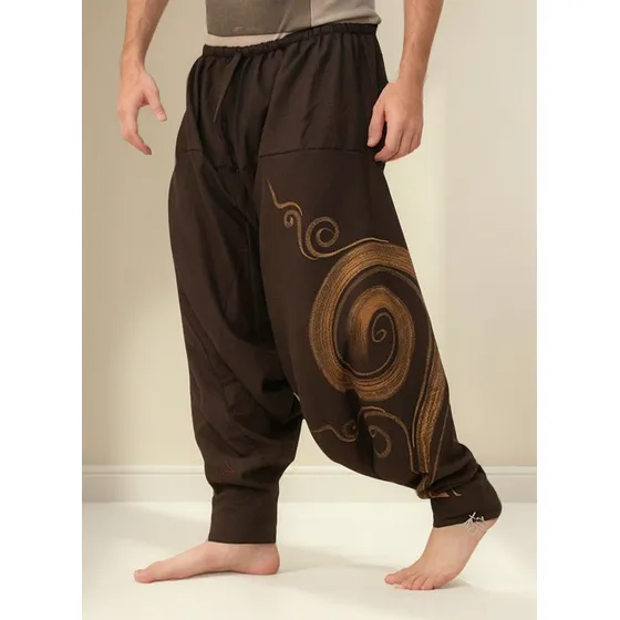 Pantalones Harem Casuales Para Hombre Pantalones Hippie
