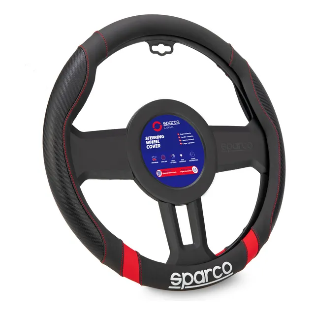 Cubre Volante Forro De Timon  Fibra Carbono Sparco Sps132rd