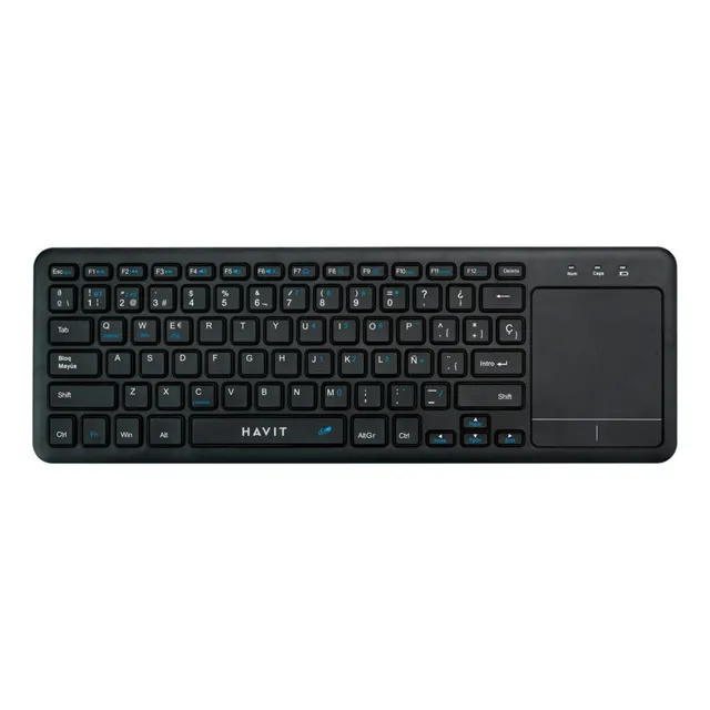 Teclado Havit Gamer Con Touchpad Gamenote Kb234wb Teclado Negro Idioma Español Latinoamérica