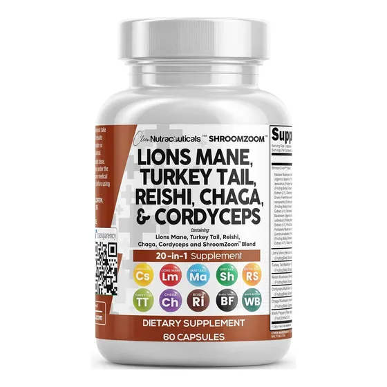 Suplemento Clean Melena De Leon 360mg 60 Capsulas Sabor Sin Sabor