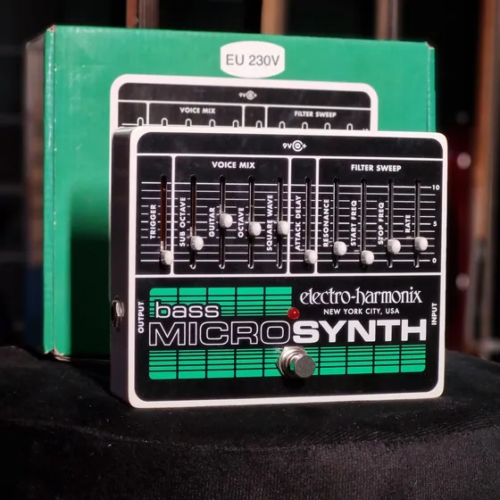 Pedal De Efeito Para Baixo Electro Harmonix Bass Micro Synth