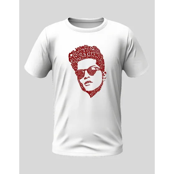 Playera Estampado Bruno Mars