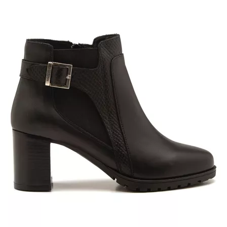 Bota Negra Con Taco Mujer Gravagna