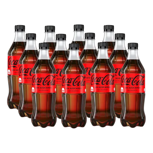 Funda Coca Cola Zero 600cc X12