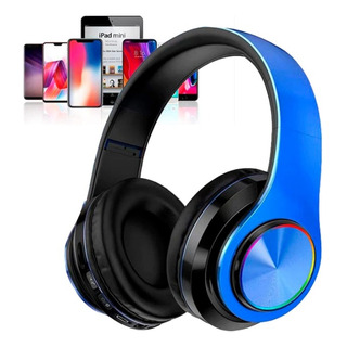 Auriculares Inalámbricos Bluetooth Ts-b39 Negro Con Luz Led Auriculares Inalámbricos Bluetooth Ts-b39 Negro Con Luz Led