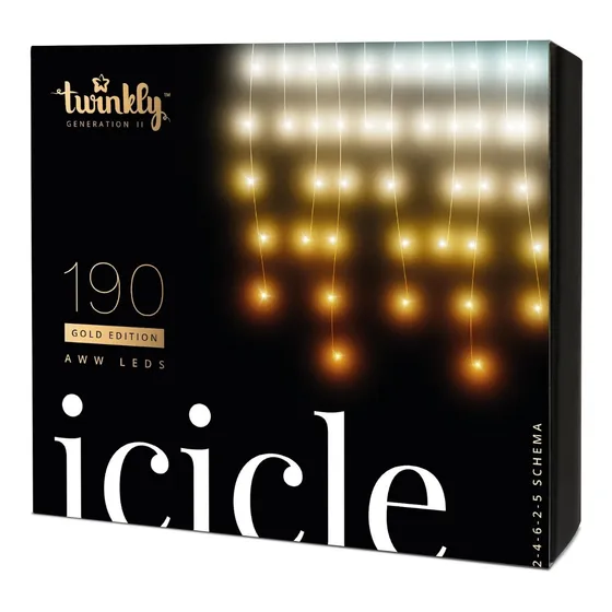 Twinkly Cortina De 190 Luces Led Aww Editable Via App