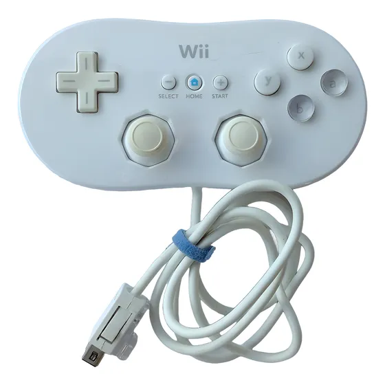 Joystick Nintendo Wii Classic Controller Branco Usado Branco (Recondicionado)