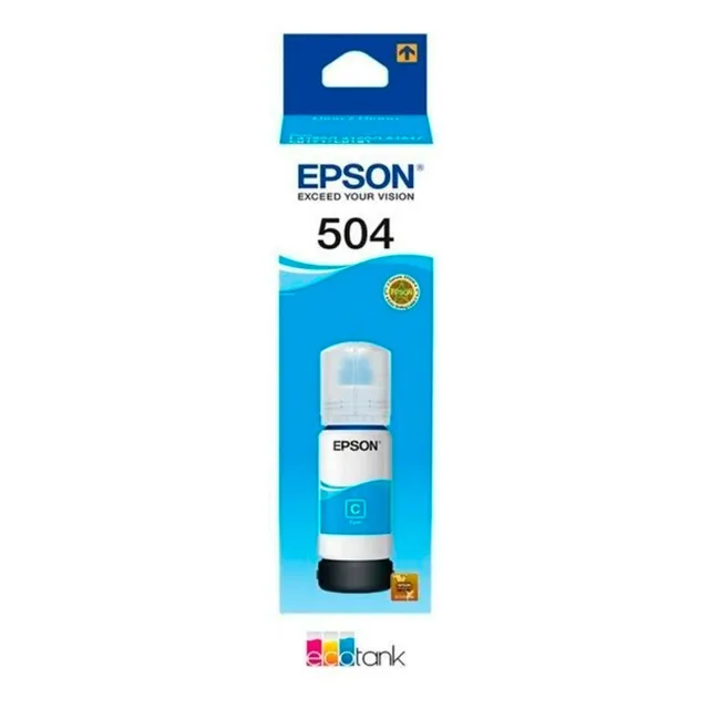 Botella Tinta Epson T504 L4150 L4160 L6161 L6171 Cyan 70ml