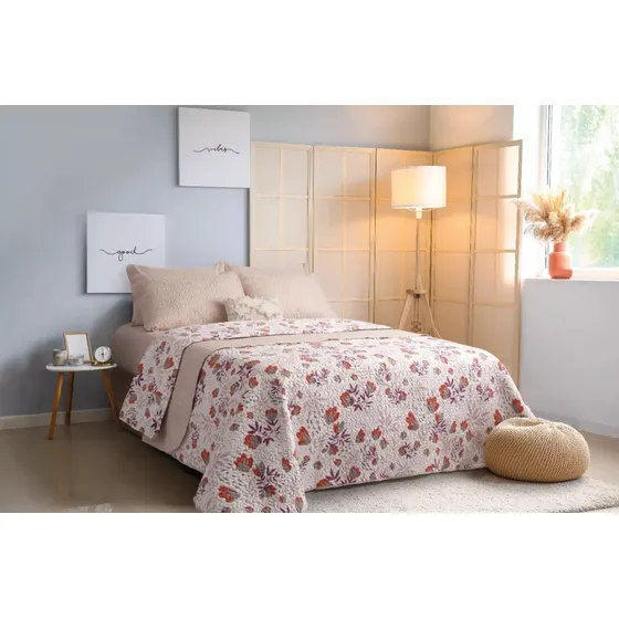 Cubrecama Estampado 220 X235 Más Dos Fundas 