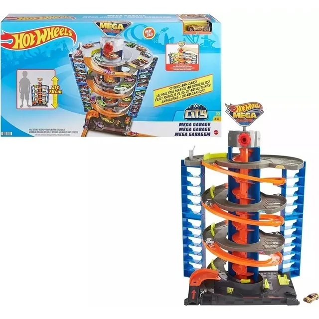 Pista Hot Wheels City Mega Garage