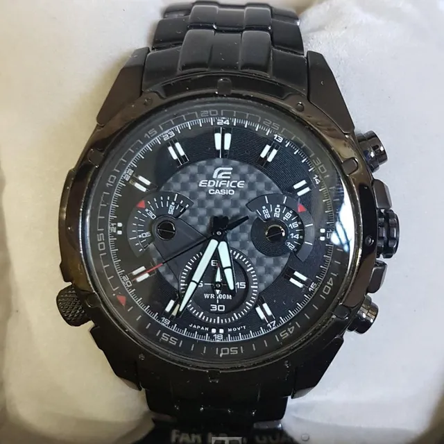 Reloj Casio Edifice Cronógrafo Ef-535bk 1av  Pabonado