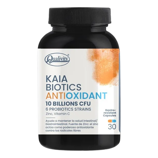 Probióticos Qualivits Kaia Biotics Antioxidante 30 Cápsulas