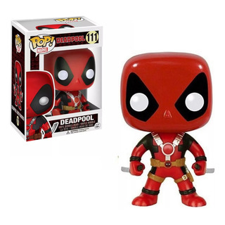 Marvel Deadpool Boneco Funko Pop Deadpool Com Espadas #111 Marvel Deadpool Boneco Funko Pop Deadpool Com Espadas #111
