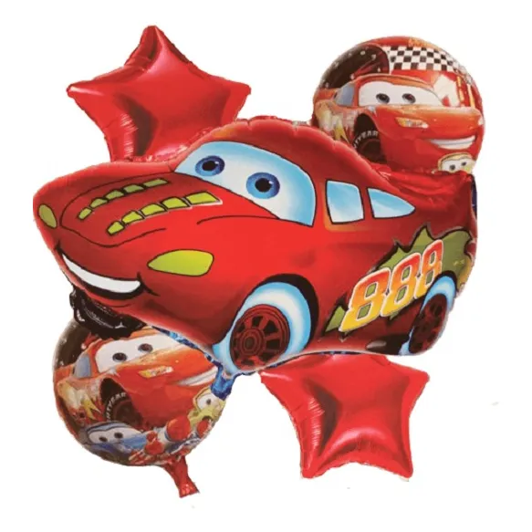 Bouquet 5 Globos Cars