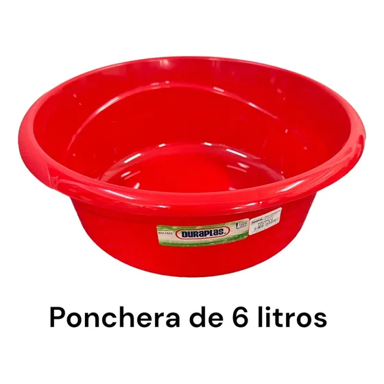 Ponchera Plástica De 6 Litros Duraplas