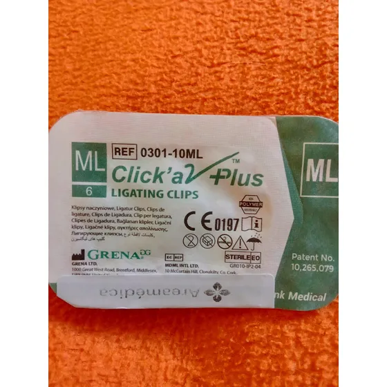 Hemolocks Color Verde Grena Nuevos Un Par Uso Médico