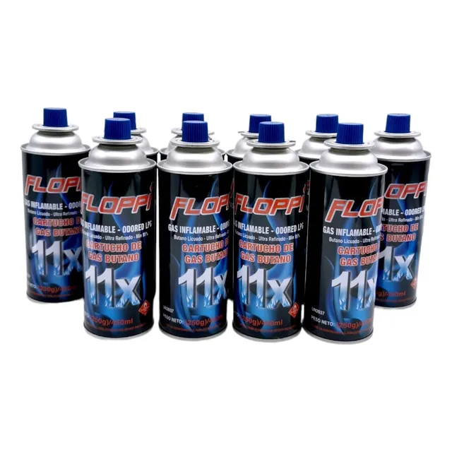 Set X 10 Tanques Gas Butano Ideal Para Estufas Soplete