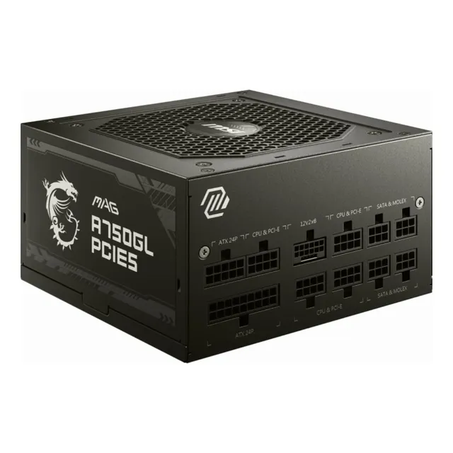 Msi Mag A750gl Pcie5 Fuente De Alimentación, 750 W, 80 Plus