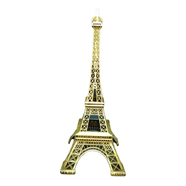Torre Eiffel Figura Monumento Decorativo 22 Cm Metálica
