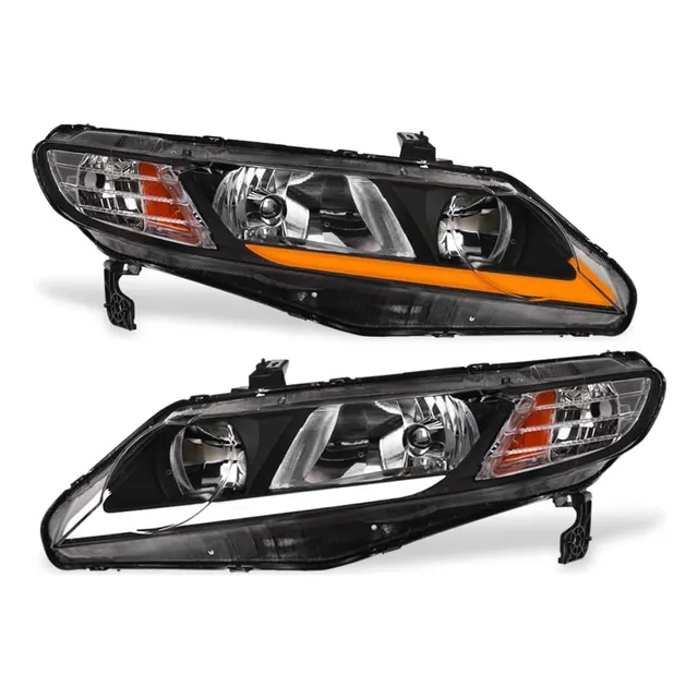 Faros Delanteros Honda Civic 06 - 11 Luz Led Secuencial