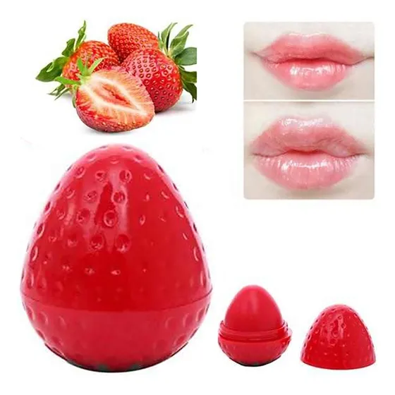 Balsamo Labial Frutilla Saborizado Hidratante Labios Protege
