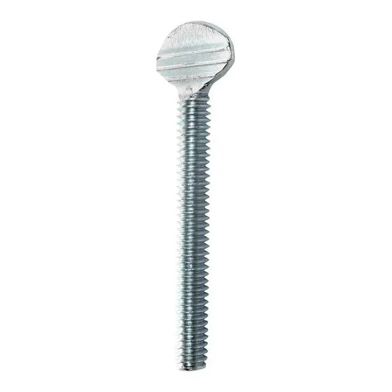 Tornillo Mariposa De 1/4 20 X 2 Pulgadas Plata