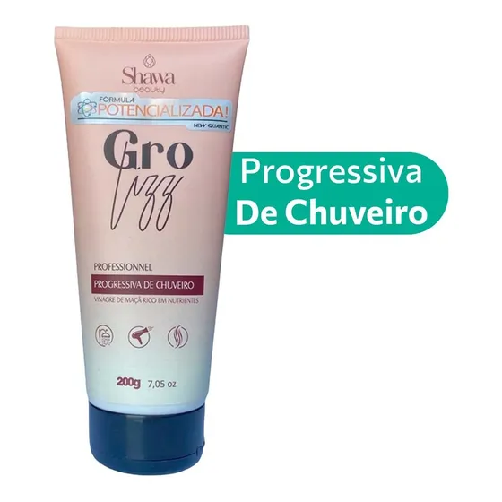 Progressiva De Chuveiro Gro Lizz Sem Formol Anti Frizz 200g