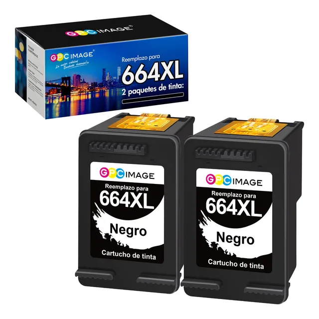 Kit 2 Cartucho 664 Tinta 664xl Para Hp 664 Xl Negro 2136