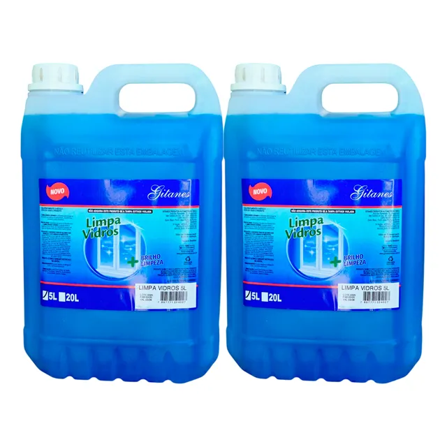 Limpa Vidros Automotivos Limpador Parabrisa 5 Lts 2 Unidades