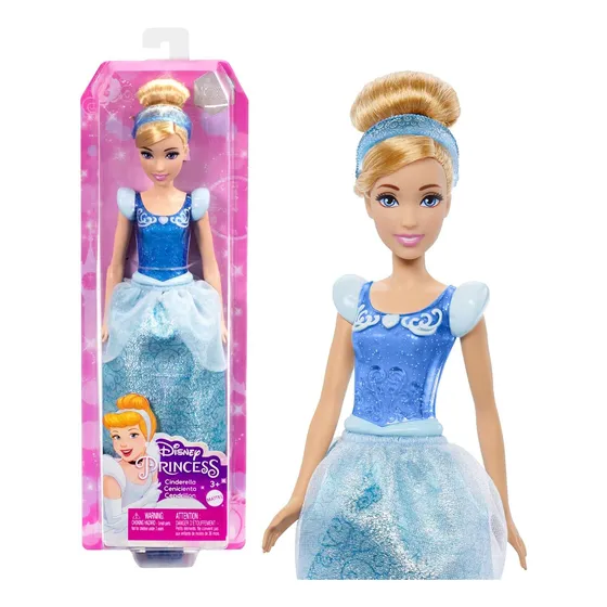 Muñeca Cinderella Cabello Rubio Ojos Azules Accesorios Inclu