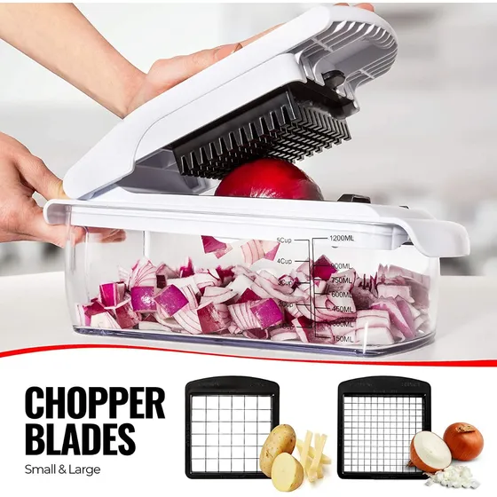 Picadora De Verduras Fullstar Ensaladas Manual 9 En 1 Deluxe
