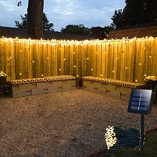 Luces Solares De Cortina Para Exteriores, 13 Pies (largo) X 